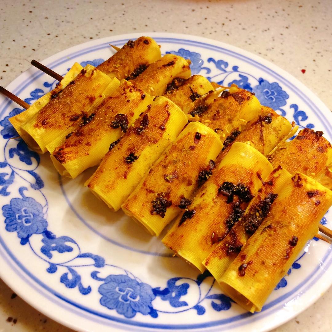 煎豆皮卷