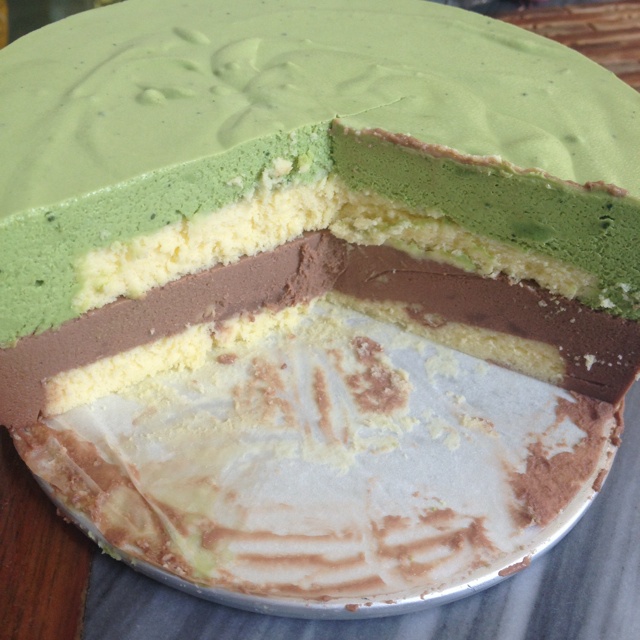巧克力抹茶慕斯蛋糕