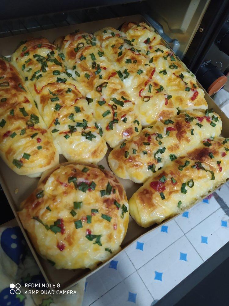 香葱芝士火腿面包  新手必修版