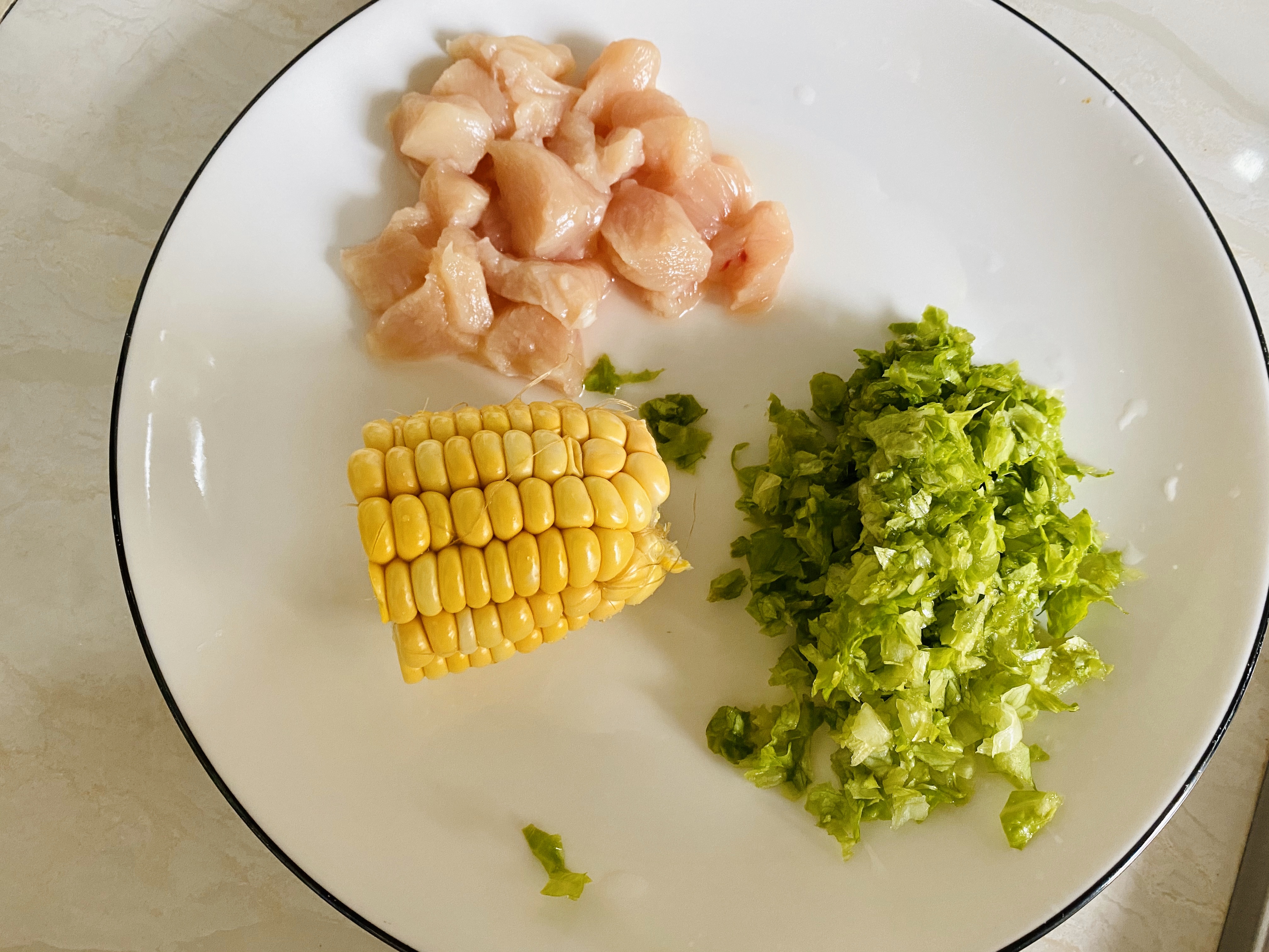 宝宝辅食🌽玉米生菜鸡肉肠的做法 步骤1