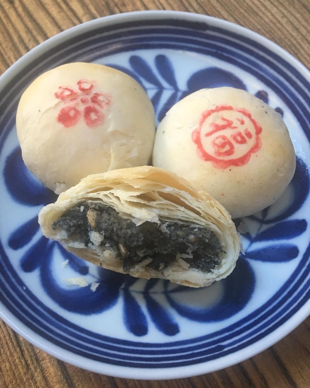 夏天5626622325做的苏式椒盐月饼