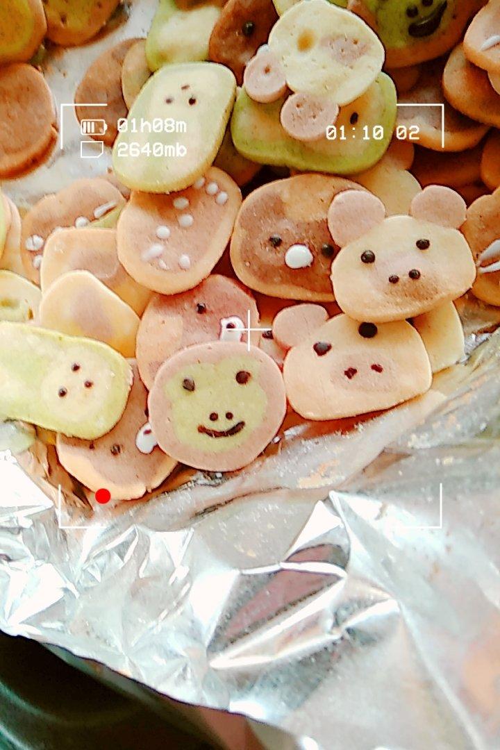超可爱不用模具版动物曲奇饼干造型合集（小猪，小猫，青蛙，小熊，小兔）