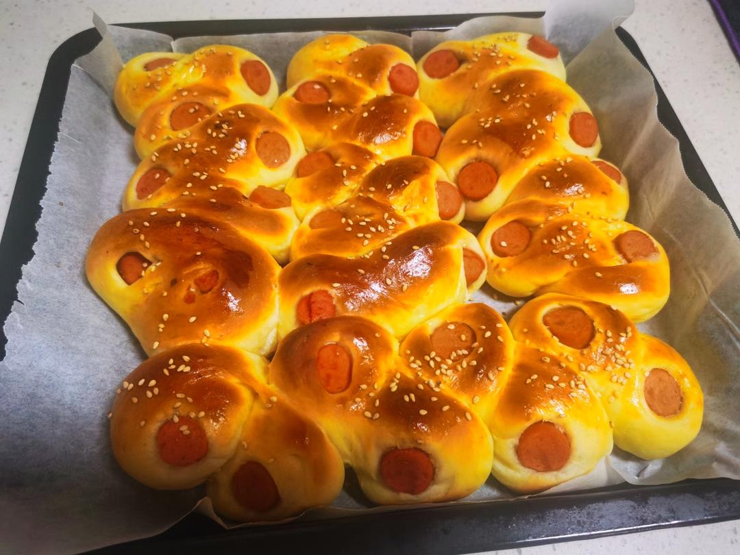 香葱花式火腿面包㊙️深受小朋友喜爱~
