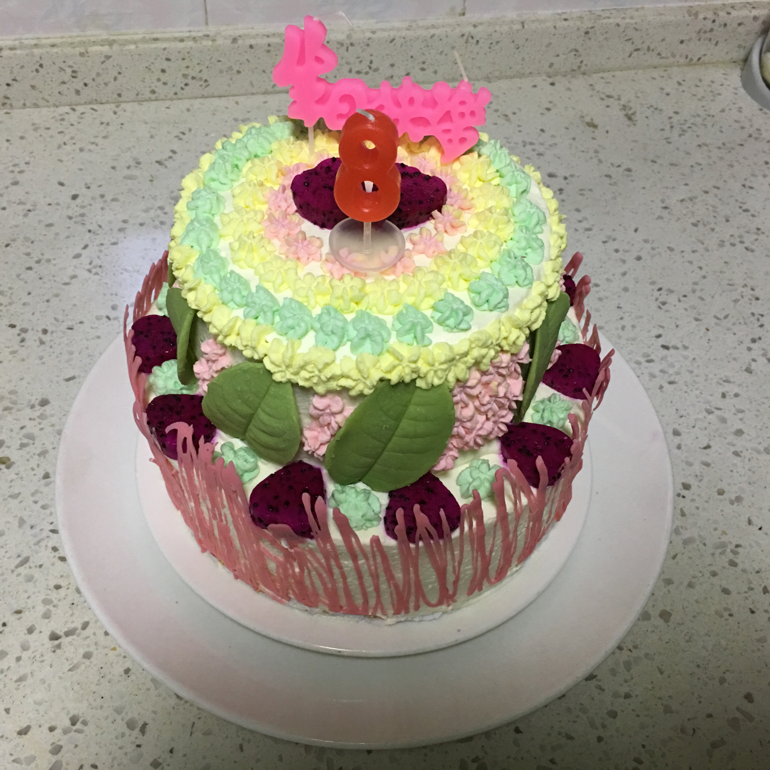 双层城堡生日蛋糕