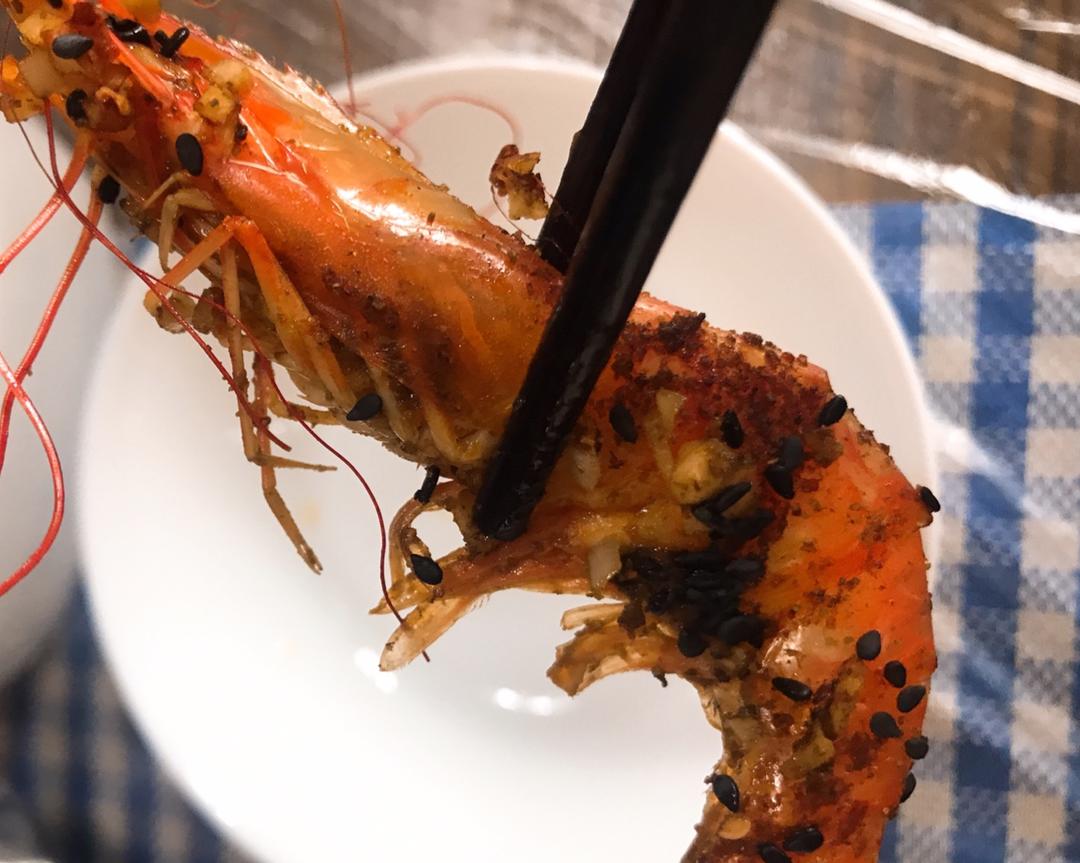 烤了一只虾的做法