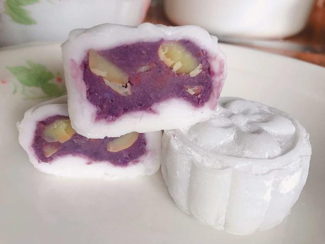 简单易做 栗紫冰皮月饼的做法