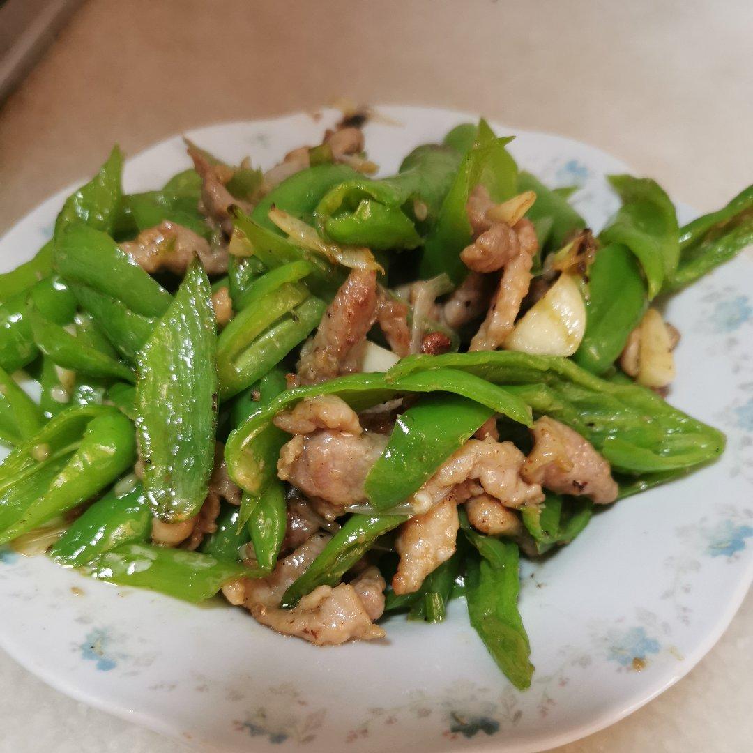 耗油辣椒肉丝