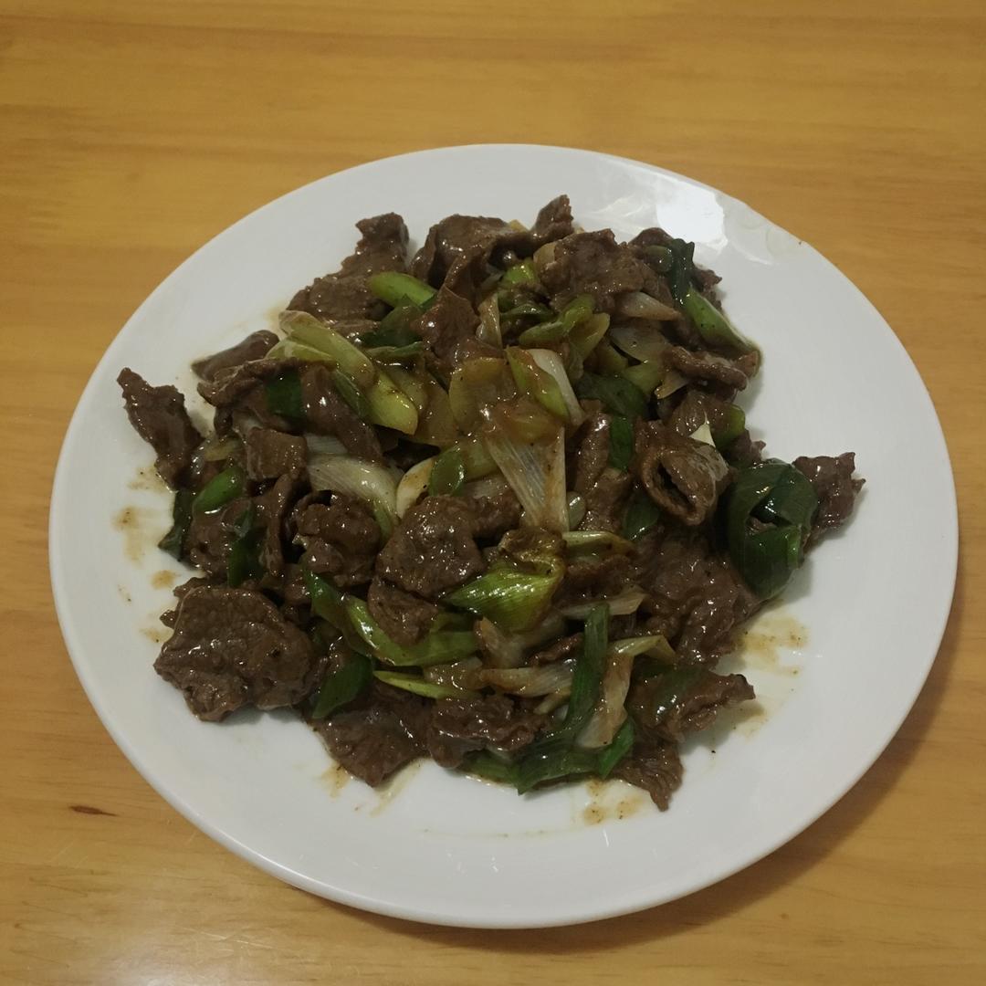 葱爆羊(牛)肉