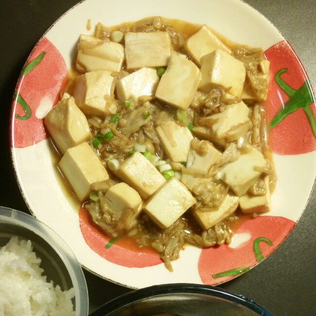 金针菇豆腐 素食也可以如此美味！