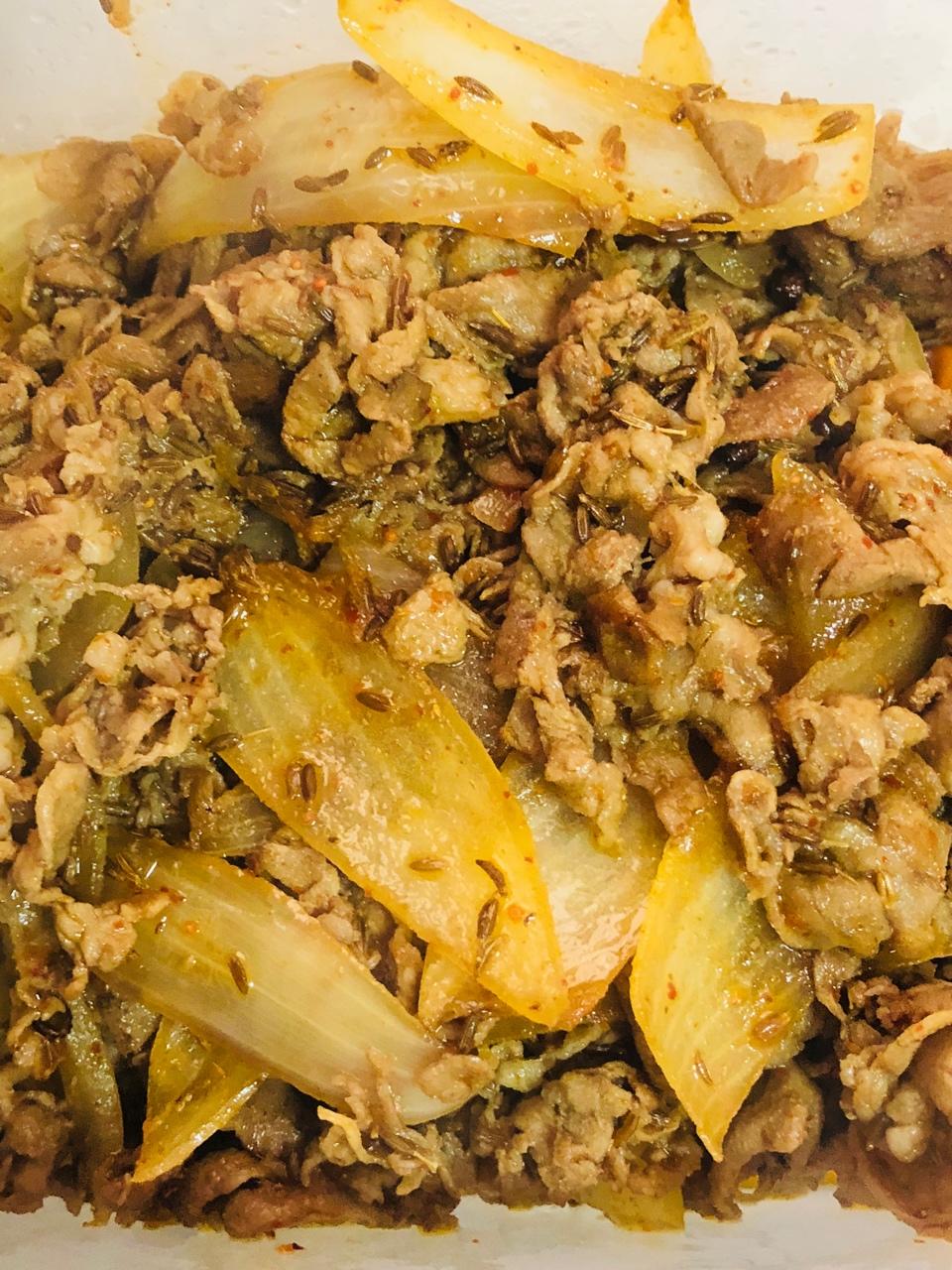 孜然羊肉片