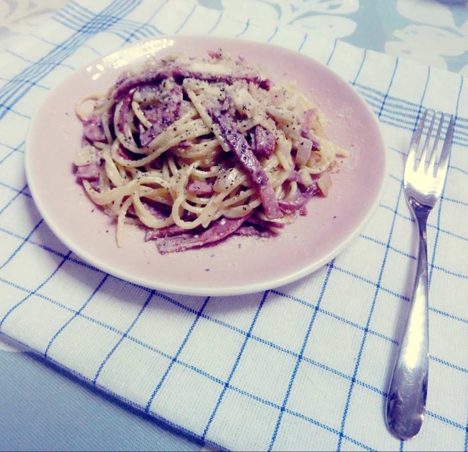 超简单的奶汁培根意面Carbonara