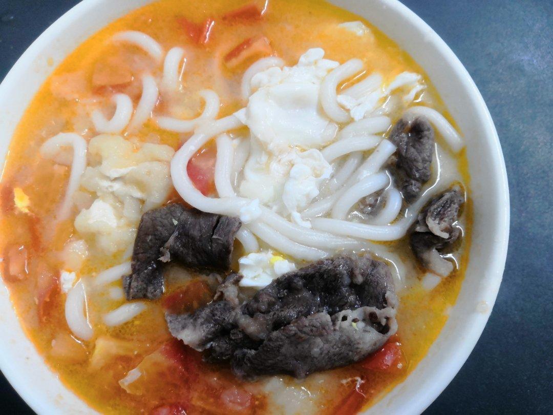 番茄肥牛乌冬面