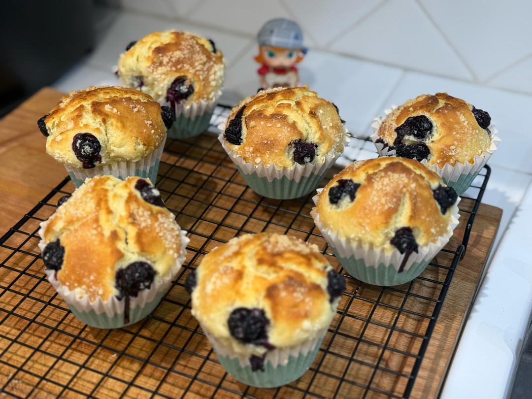 会爆浆的蓝莓玛芬蛋糕
