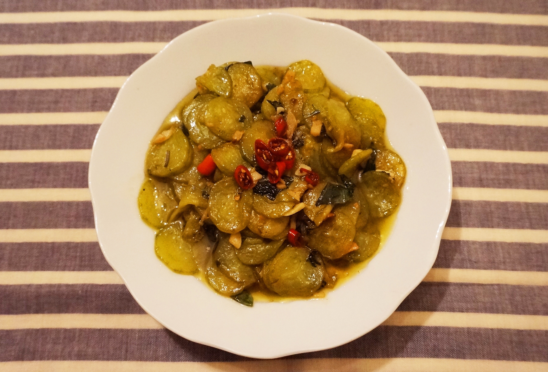 紫苏煎黄瓜