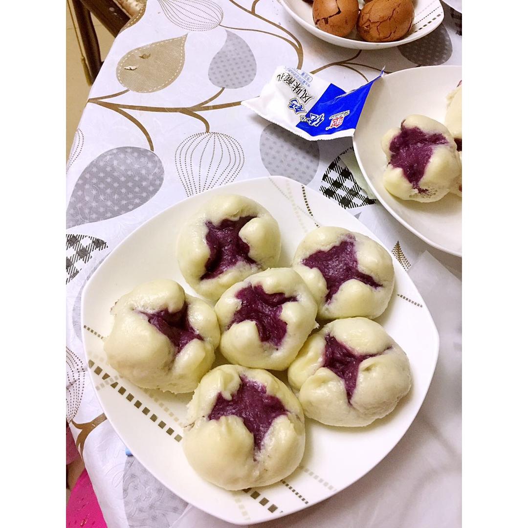 紫薯开花馒头