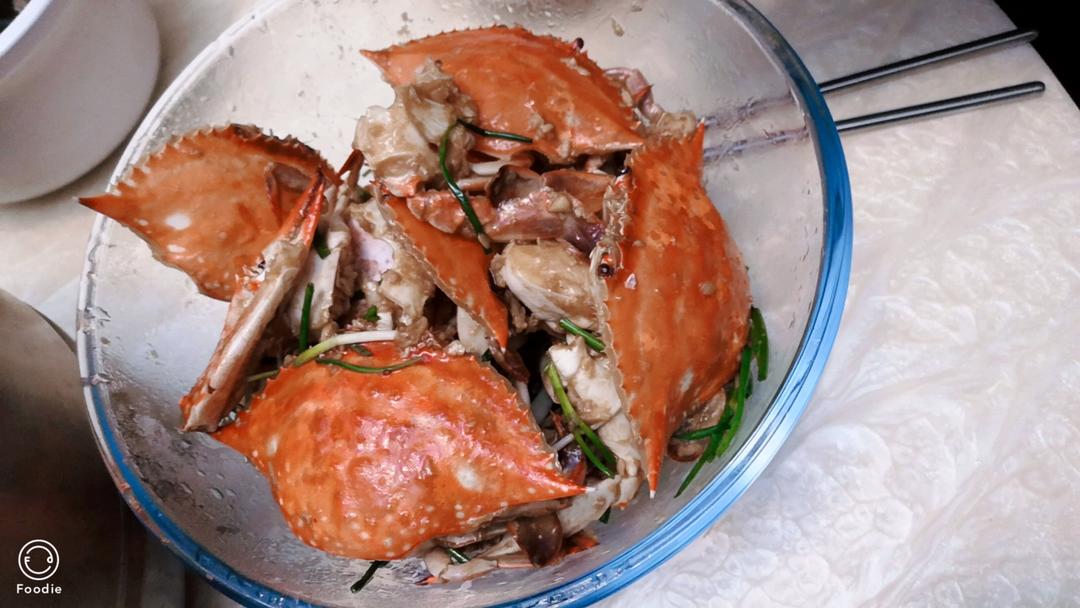 姜葱炒梭子蟹