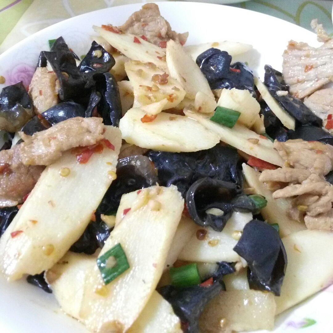 淮山（山药）炒木耳