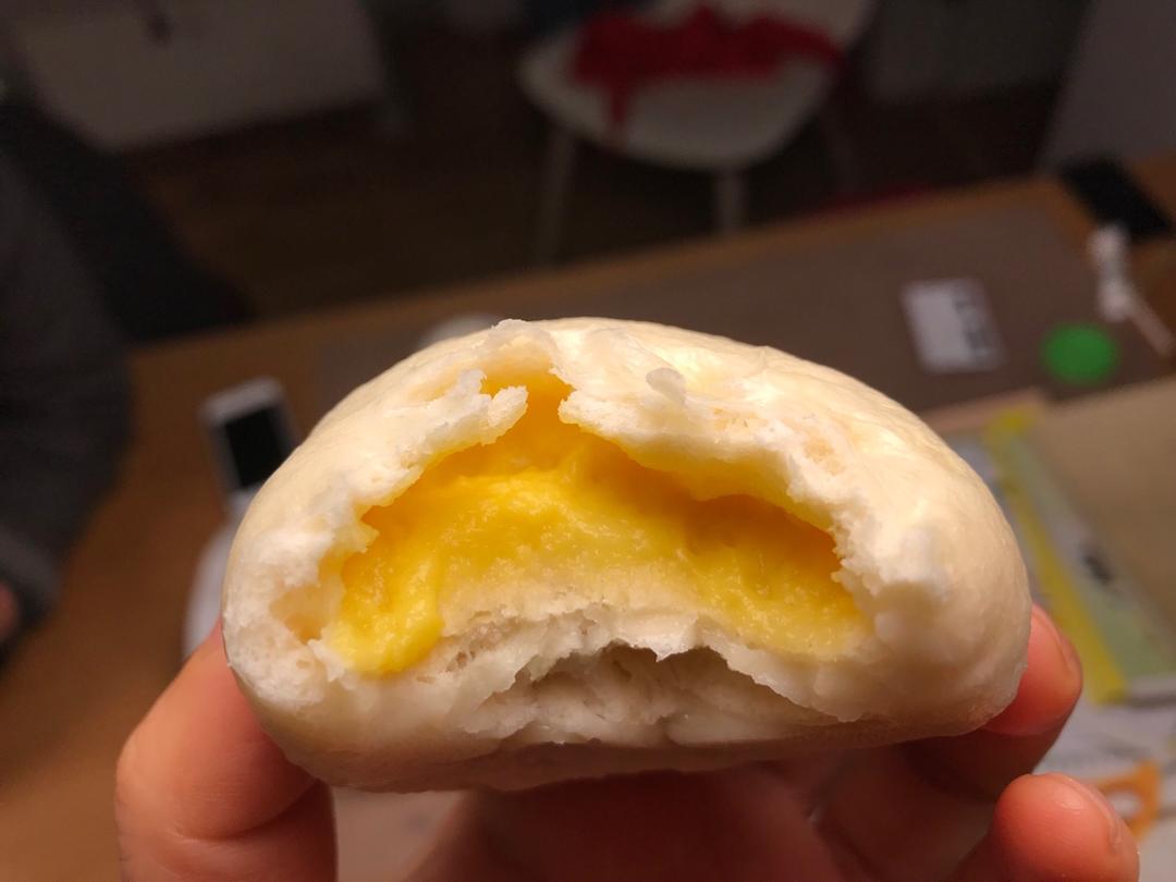 自制无油奶黄包