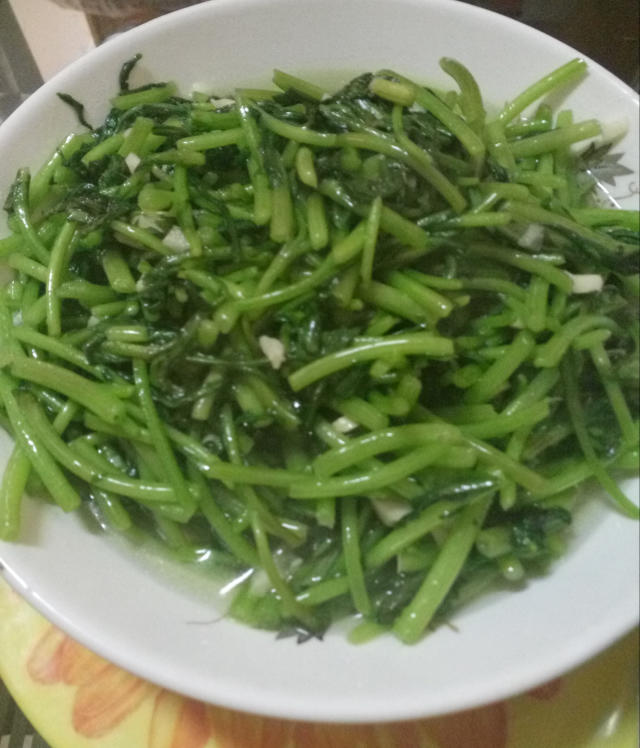 面筋毛豆炒蘑菇