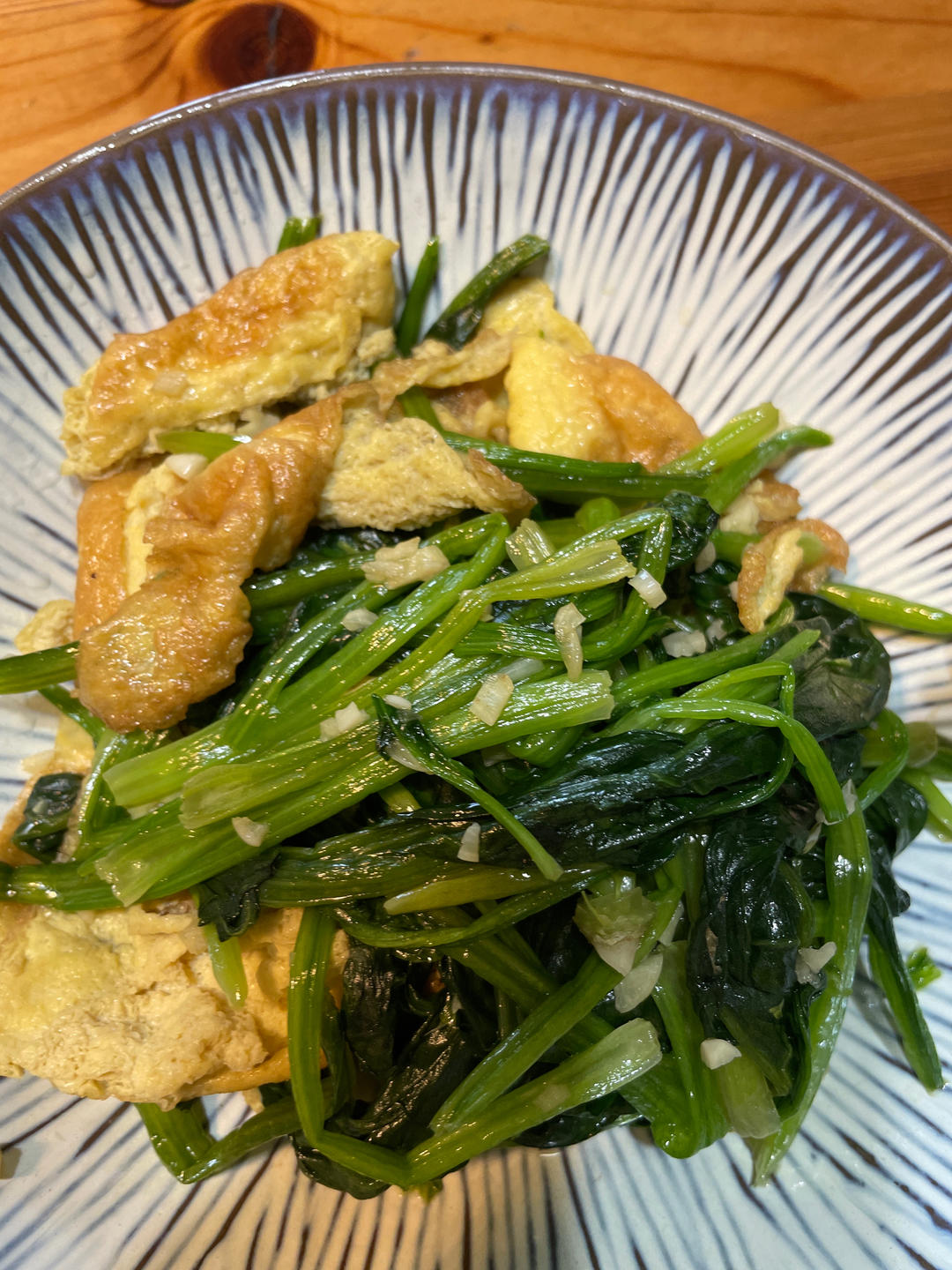 菠菜炒鸡蛋
