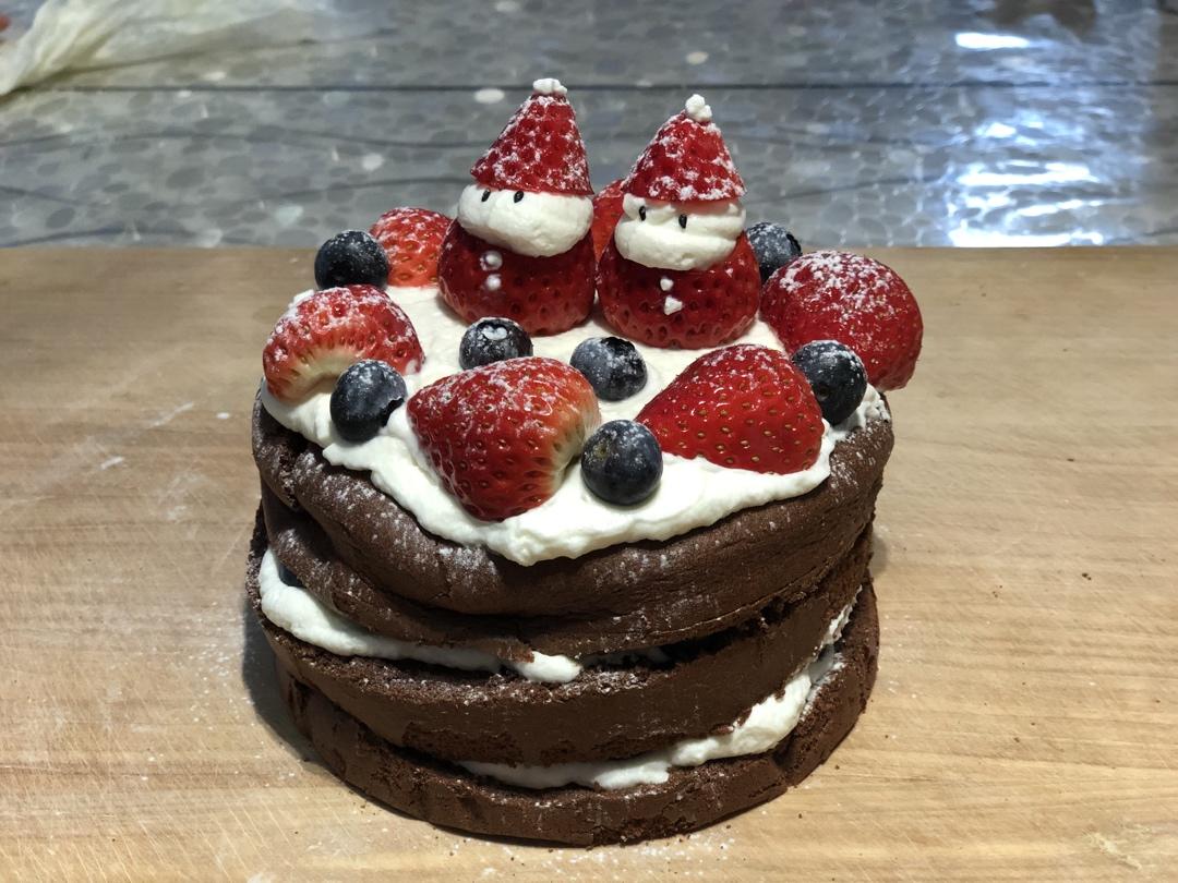圣诞呆萌裸蛋糕