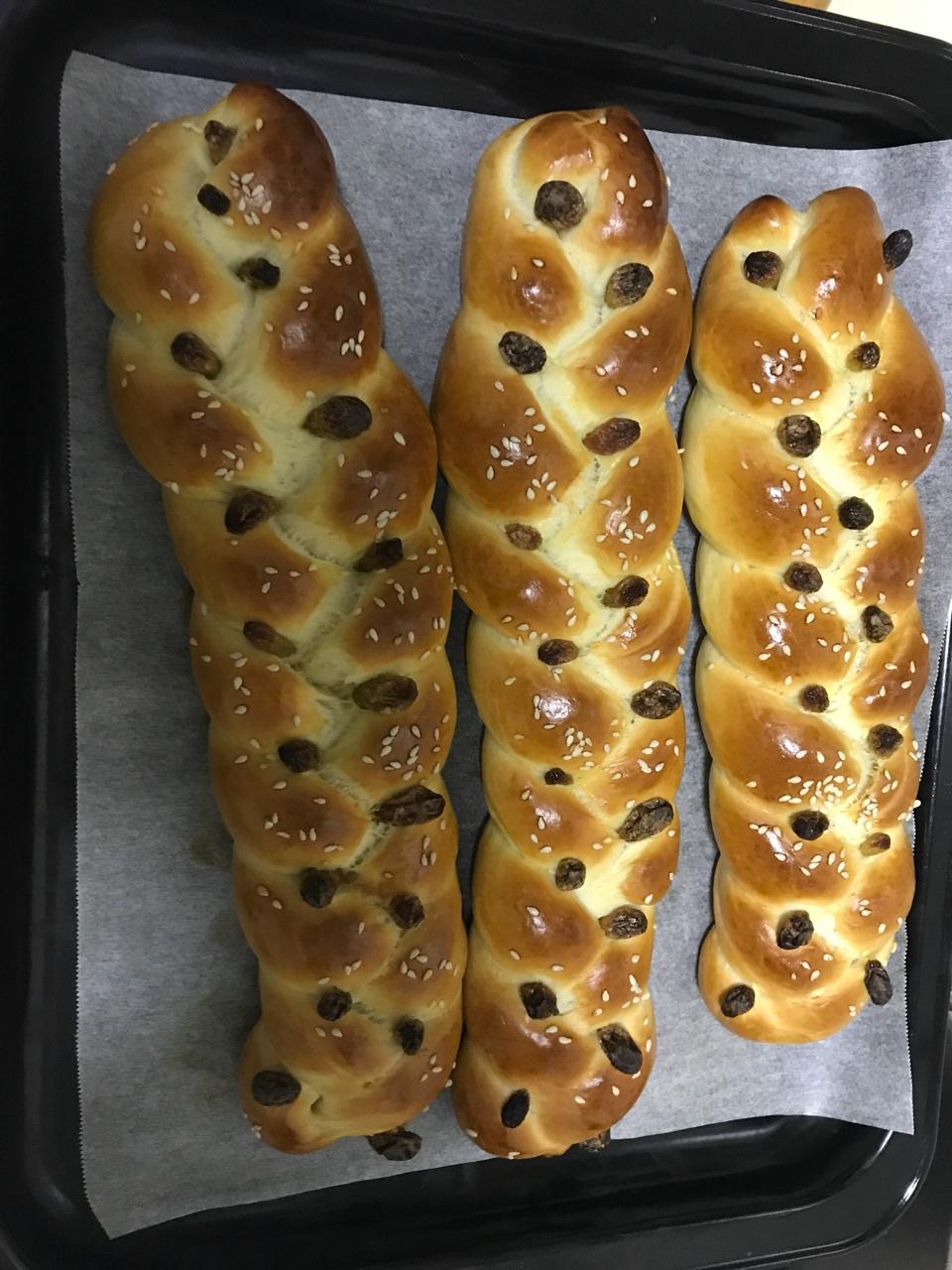 酸奶辫子面包（一次发酵）