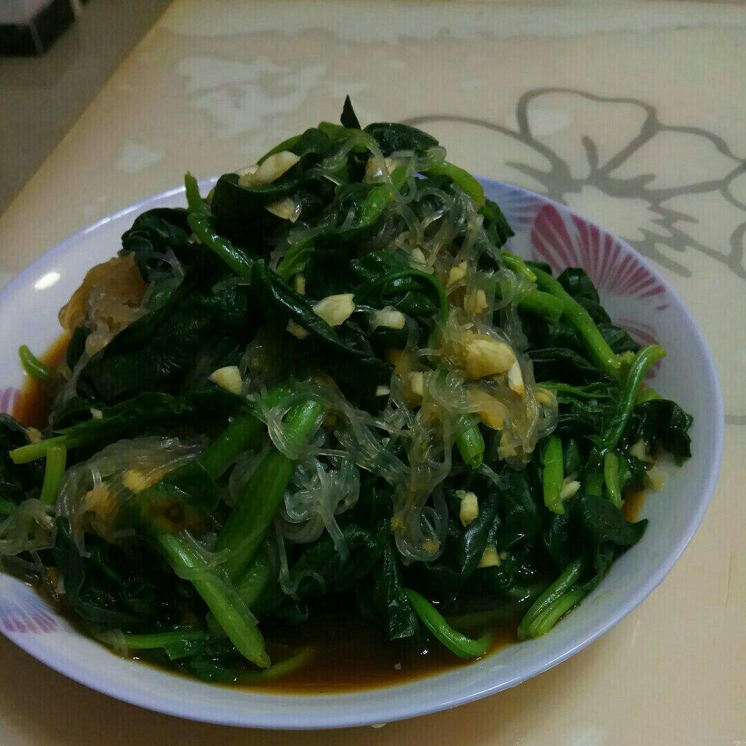 凉拌菠菜粉丝