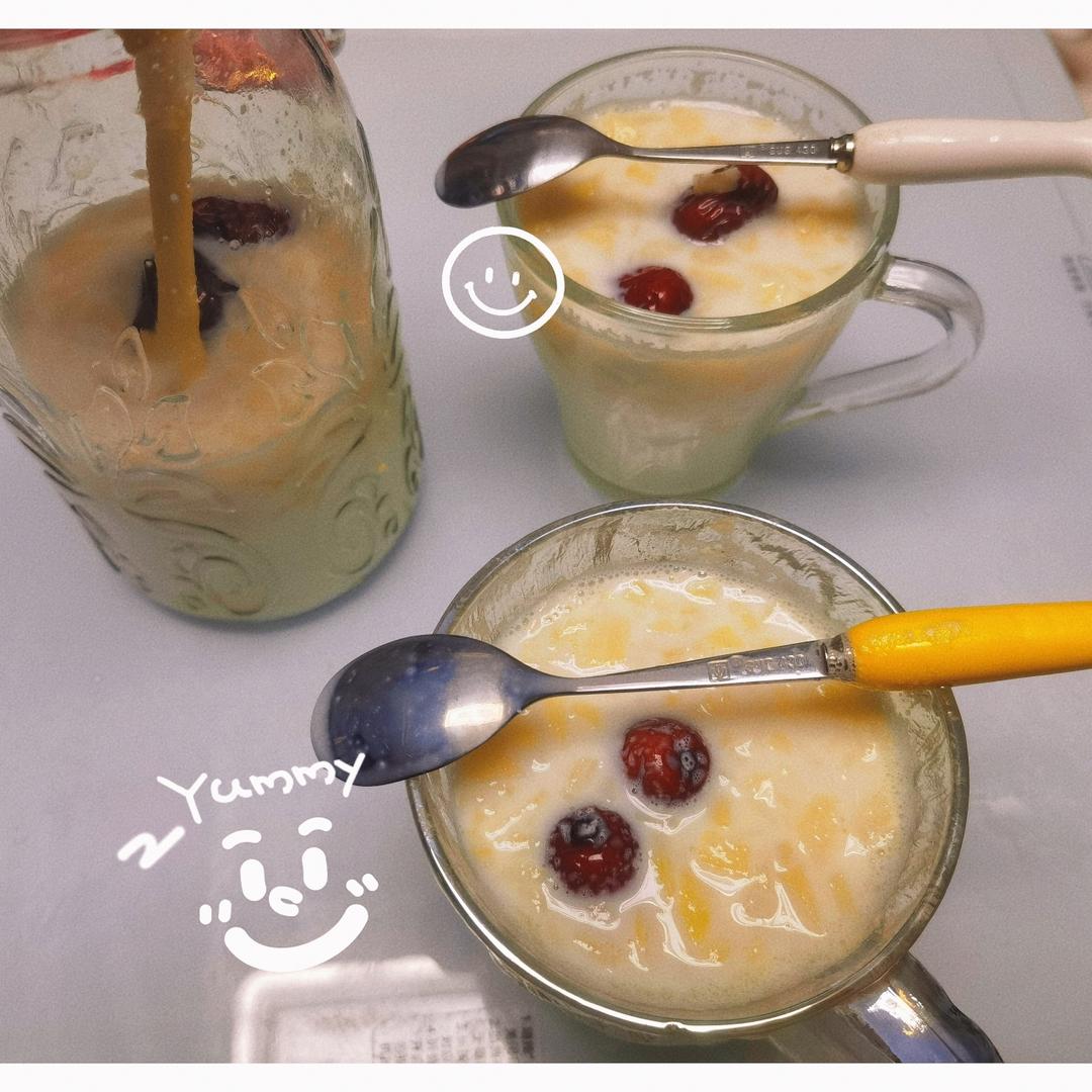 苹果炖牛奶