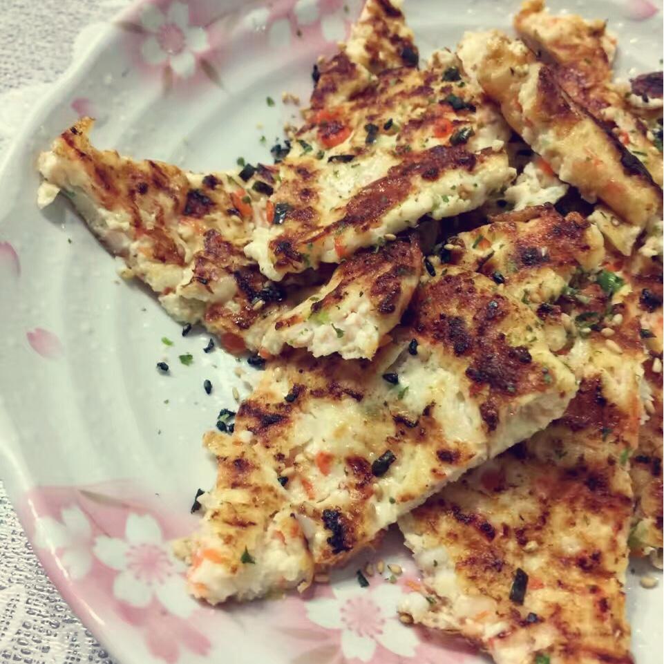 虾仁豆腐饼
