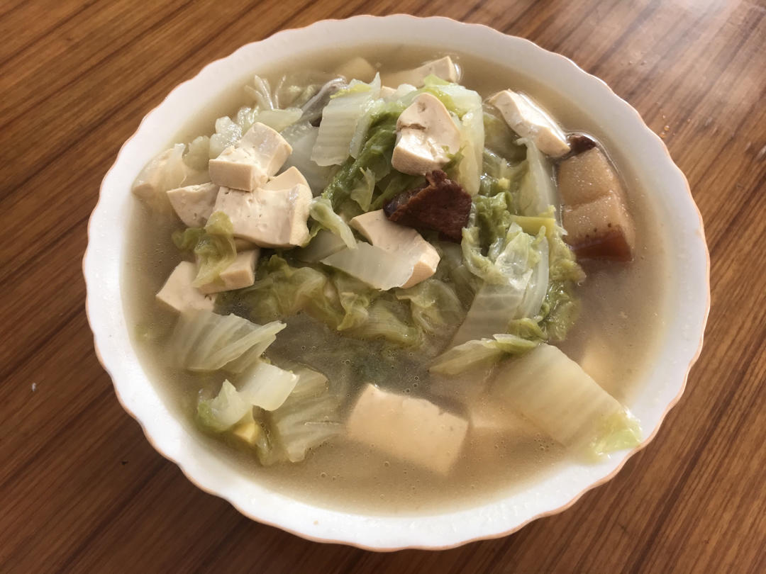 白菜炖豆腐