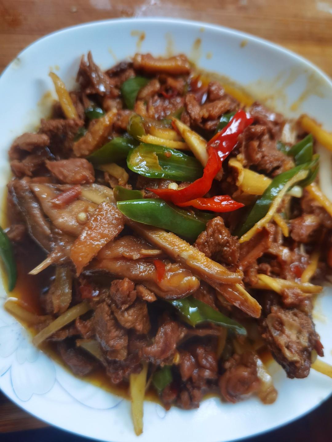 姜爆鸭子（子姜炒鸭子）