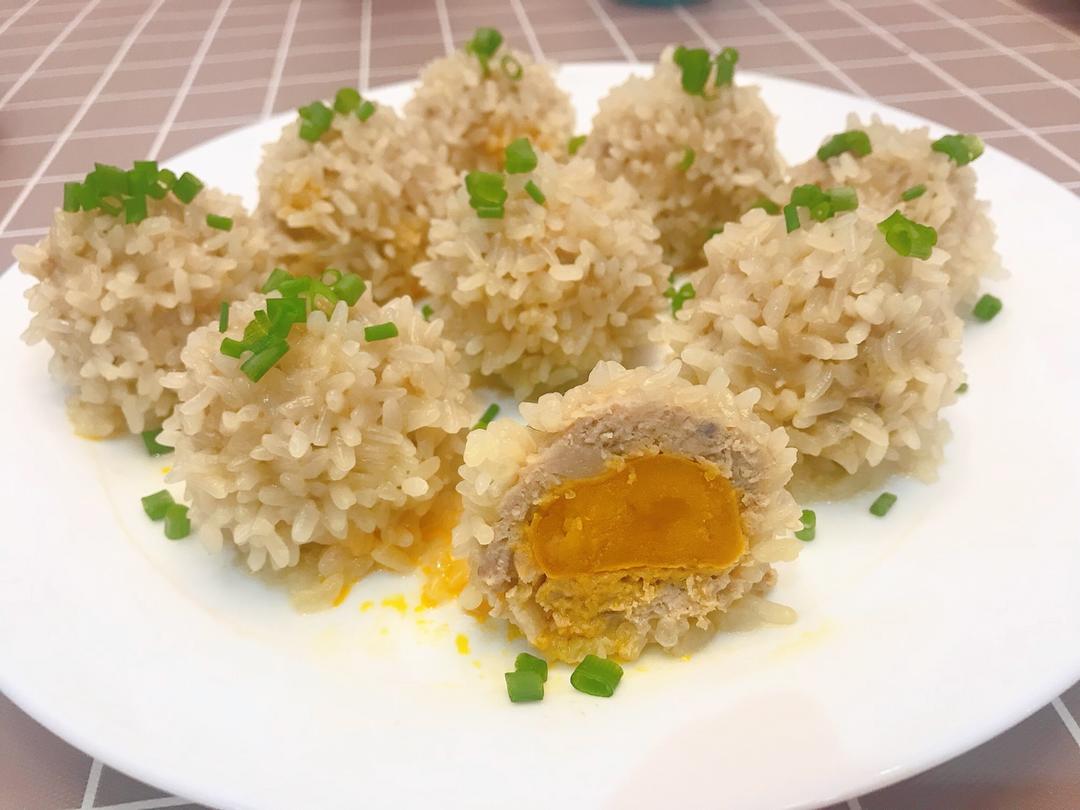 糯米咸蛋黄珍珠丸子