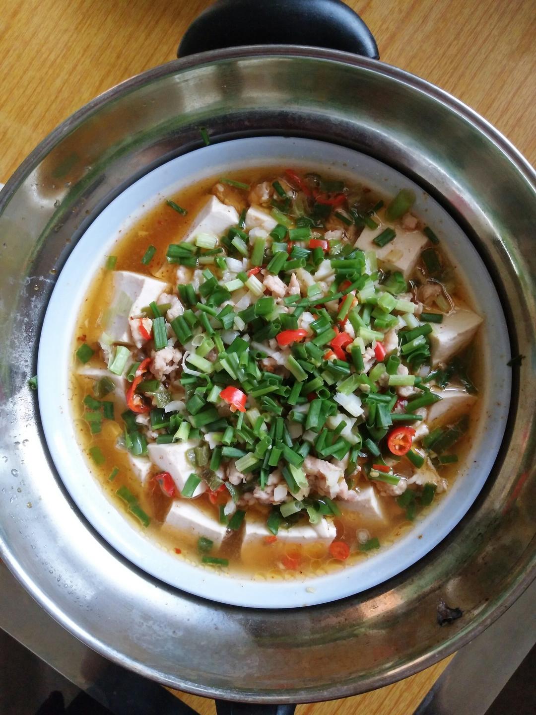 肉末蒸豆腐