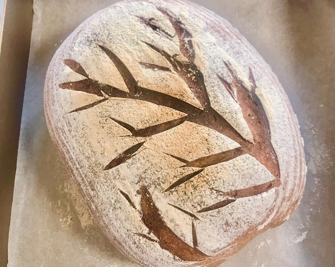 低糖坚果黑麦欧包