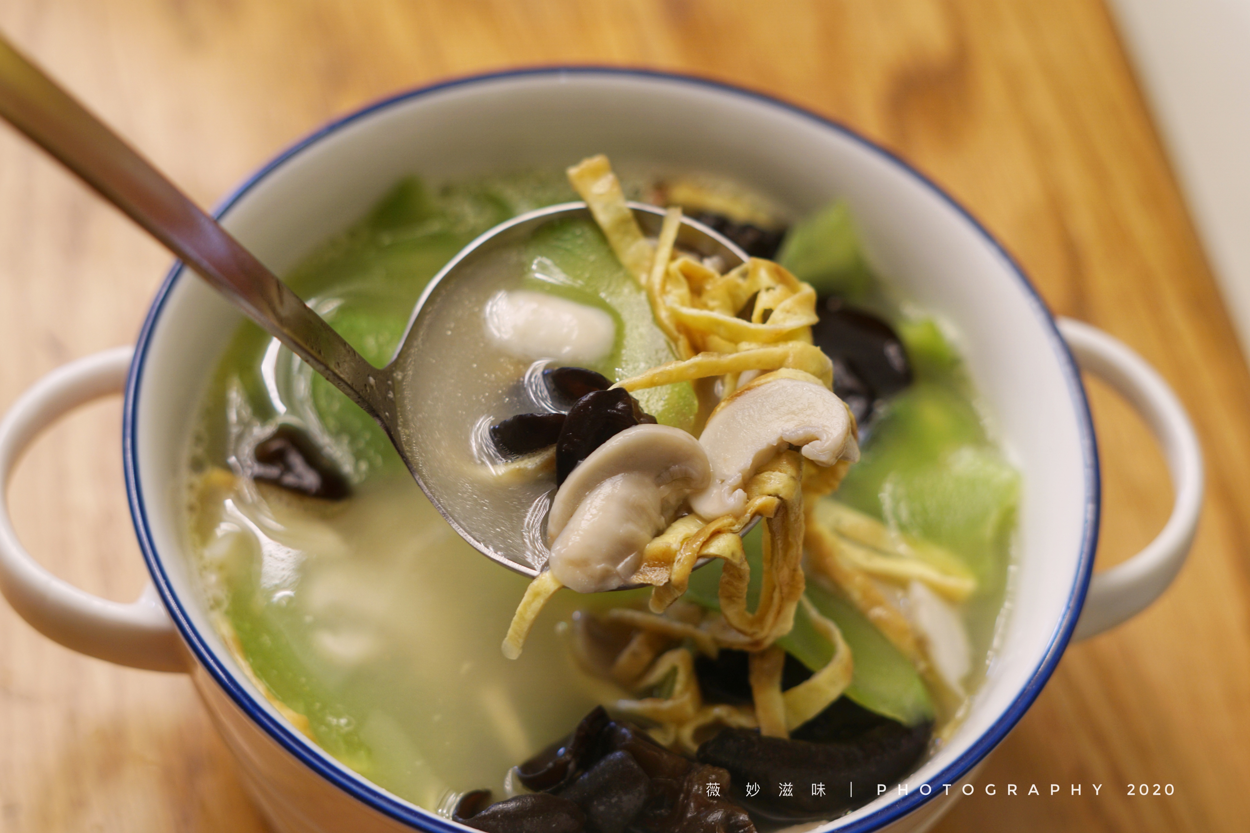 营养又健康的莴苣磨菇汤～的做法 步骤12