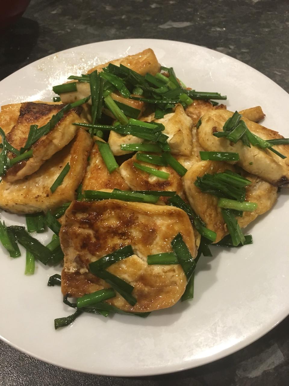 韭菜豆腐