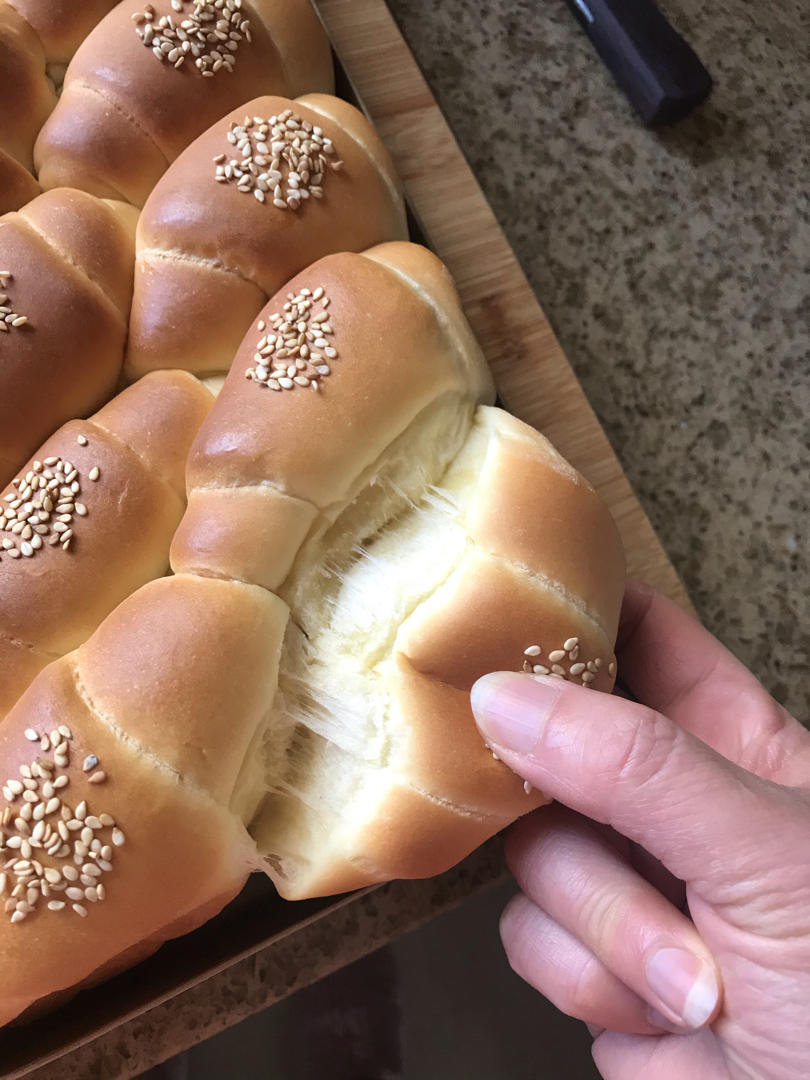 牛奶面包卷（直接法）