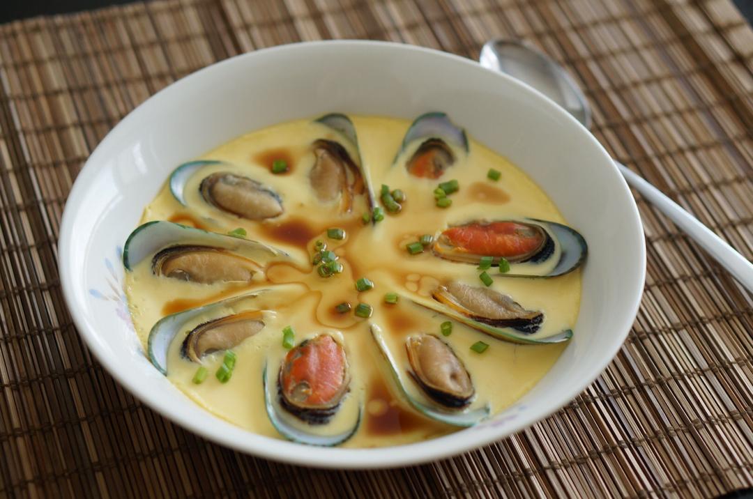 【青口贝炖蛋】