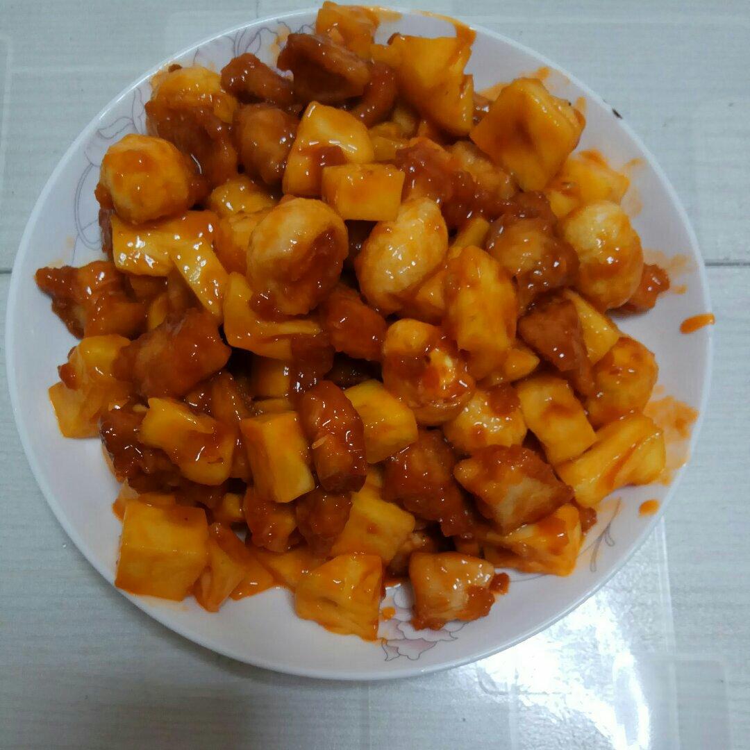 吃出生活来做的糖醋菠萝鸡块