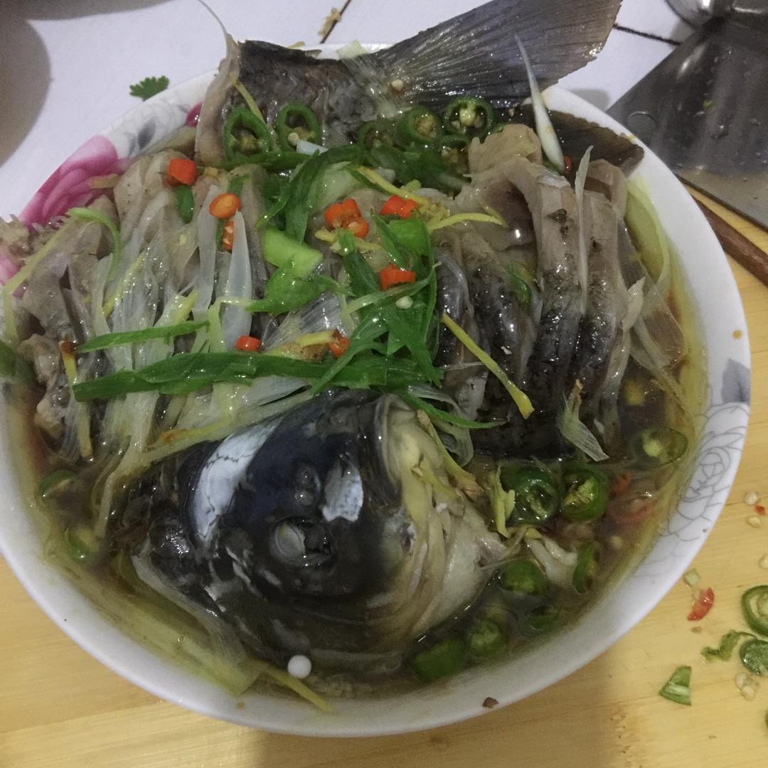 孔雀开屏清蒸鱼