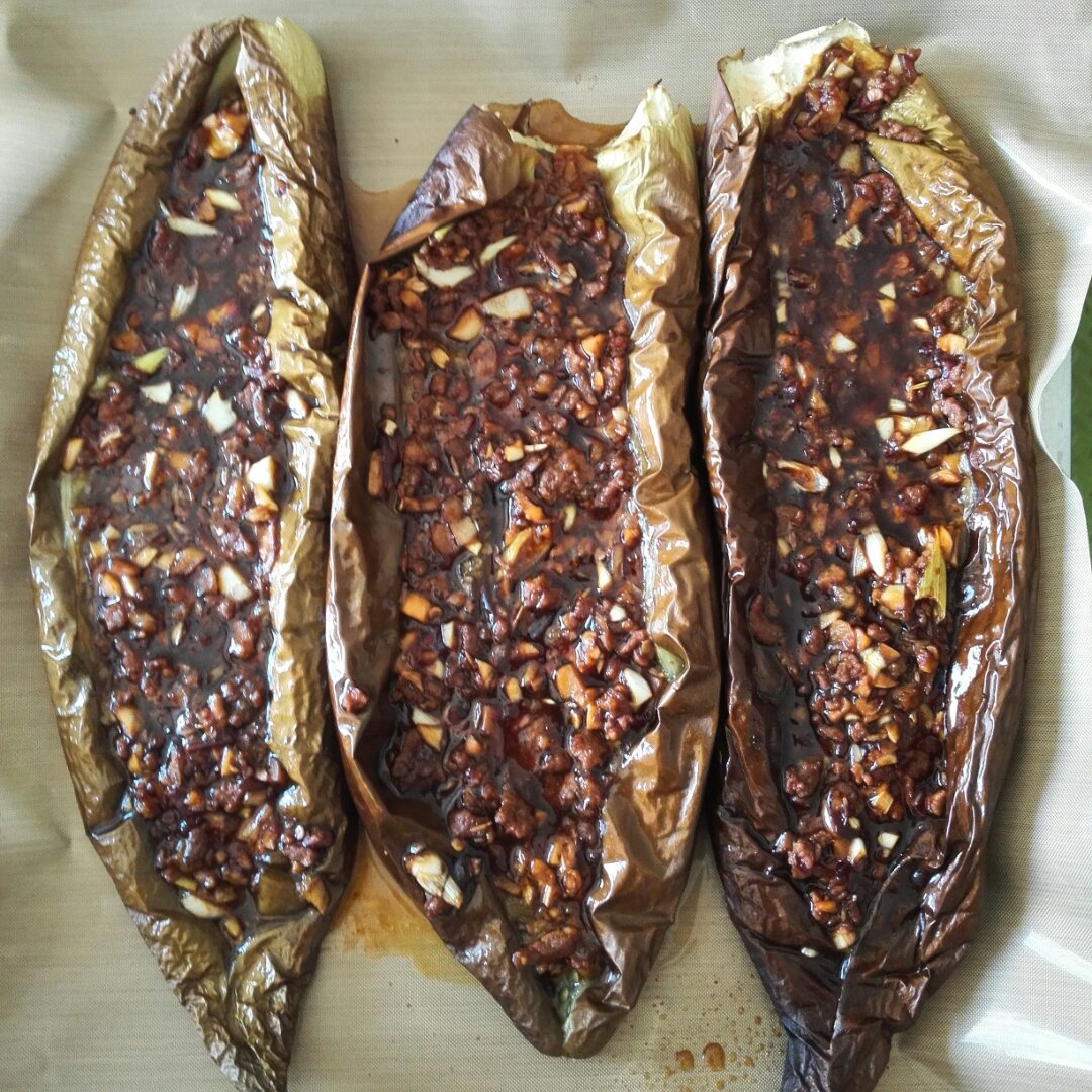 蒜香烤茄子