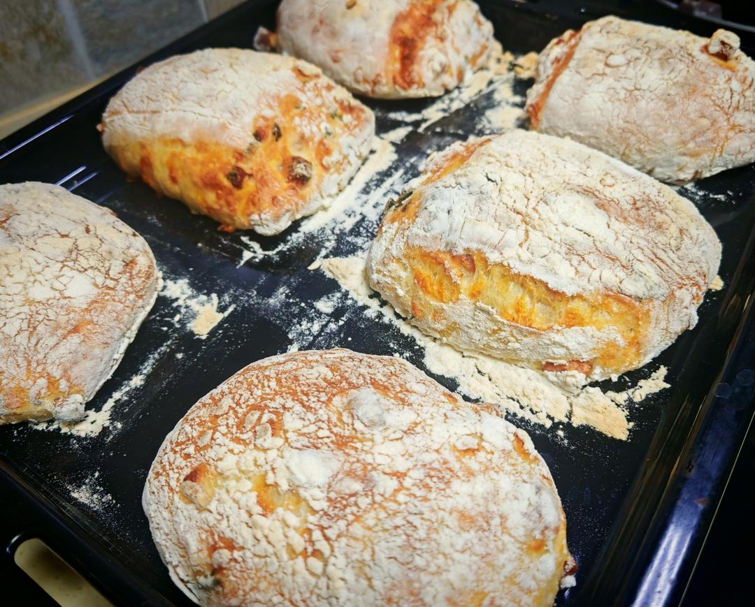 【ciabatta】家庭版恰巴塔，软乎乎的拖鞋面包