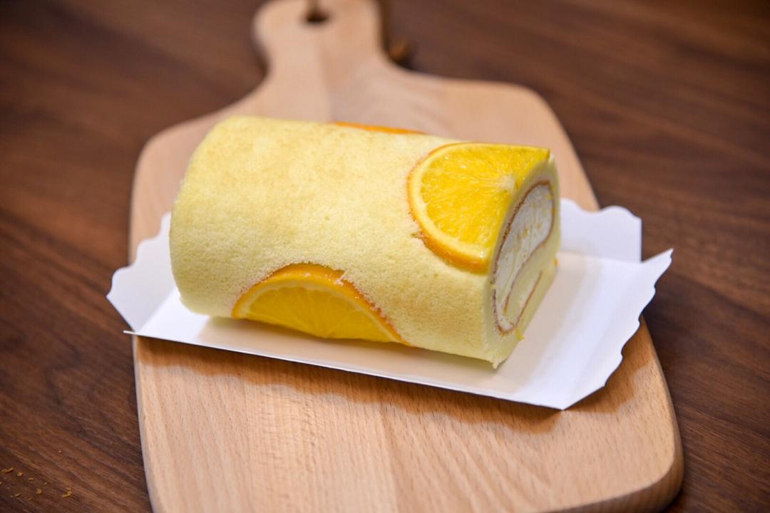 视觉系~~【橙子片蛋糕卷】