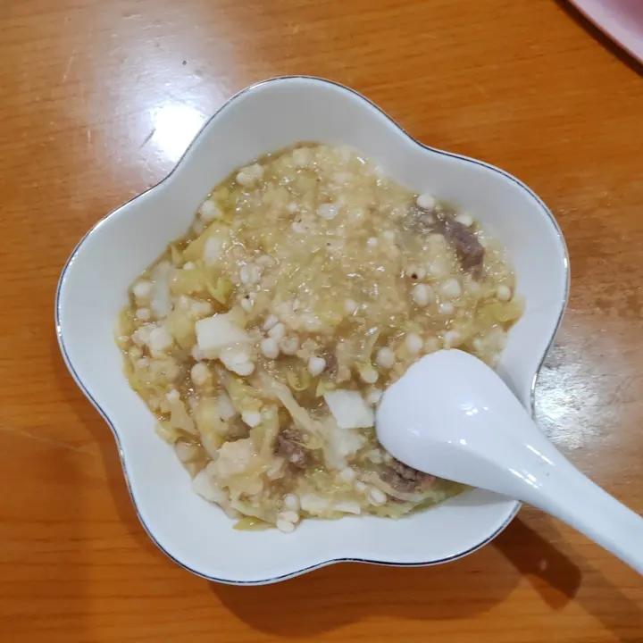 适合宝宝吃的辅食粥--山药牛肉粥