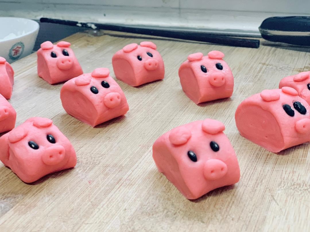 卡通刀切馒头系列之——奶香小猪