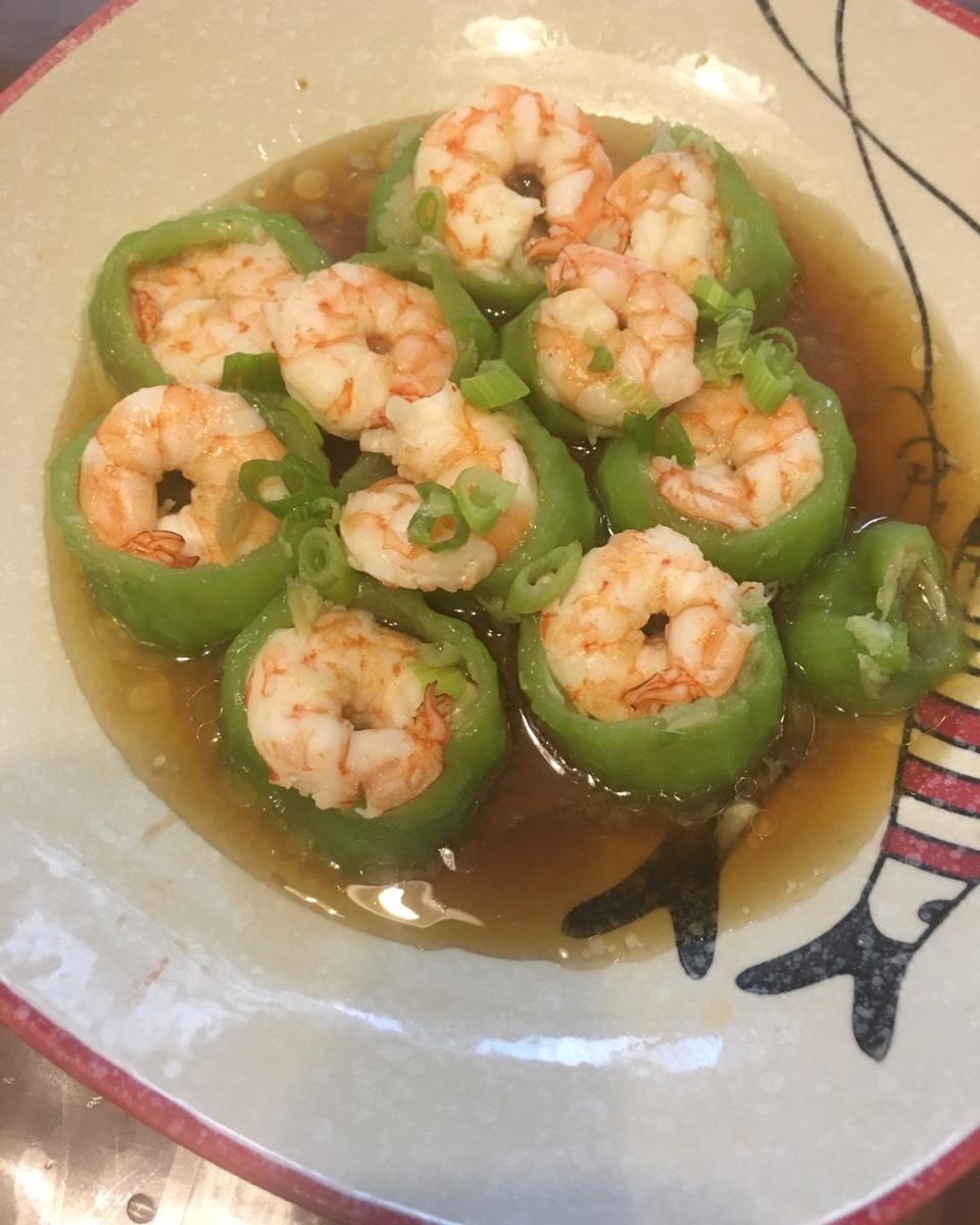 清蒸丝瓜虾仁