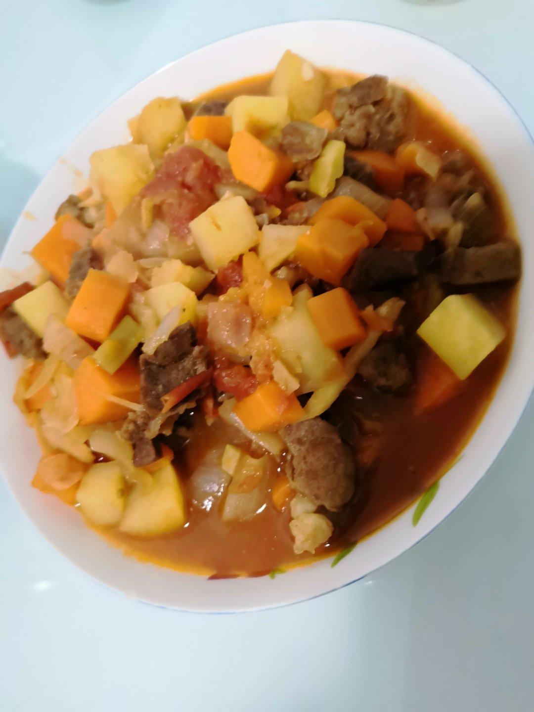 快手西红柿土豆炖牛肉