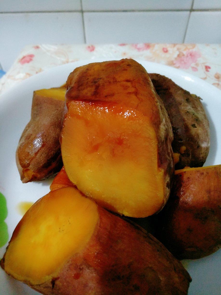 电饭煲烀白薯