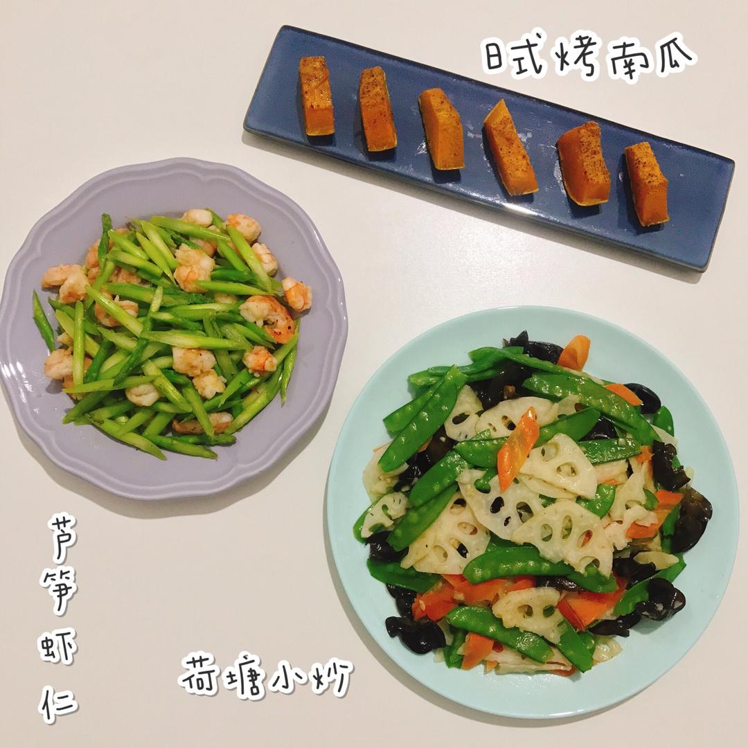 清炒芦笋虾仁