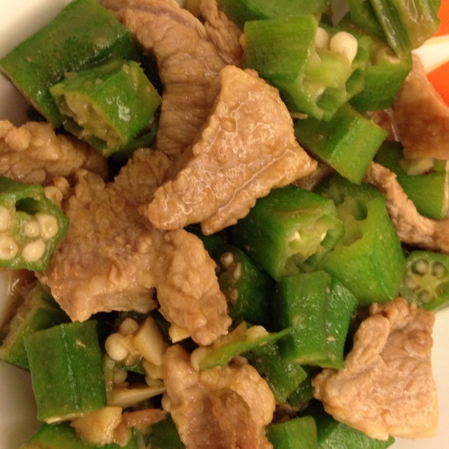 黄秋葵炒肉